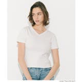 すっきりVネックで上品な抜け感を叶える スムーストップス〈４サイズ展開〉 | coca | 詳細画像8 