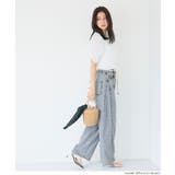 【SUMMER DENIM】薄くて軽い!夏も快適なサマーデニム紐付きワイドパンツ | coca | 詳細画像13