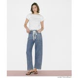 【SUMMER DENIM】薄くて軽い!夏も快適なサマーデニム紐付きワイドパンツ | coca | 詳細画像6