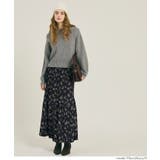 花柄プリーツロングスカート | coca | 詳細画像6 