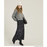 花柄プリーツロングスカート | coca | 詳細画像8 