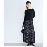 花柄プリーツロングスカート | coca | 詳細画像9 