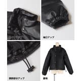 フェイクレザー中綿ジャケット | coca | 詳細画像11