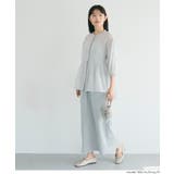 軽やかな透け感とフレアシルエットが魅力のシアーフレアブラウス | coca | 詳細画像5 