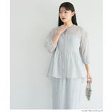 軽やかな透け感とフレアシルエットが魅力のシアーフレアブラウス | coca | 詳細画像7 