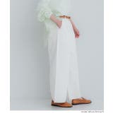 ［White］ | タックデニムパンツ | coca