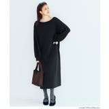 ［Black］ | 裏毛2wayオフショルダーワンピース | coca