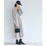 ［Gray］ | 裏毛2wayオフショルダーワンピース | coca