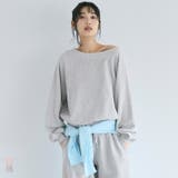 華奢見え&女性らしさを両立できる裏毛スウェット | coca | 詳細画像1