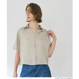 ［Lt.beige］ | ライトサッカーサテン半袖シャツ | coca