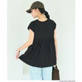 バックギャザーロールアップスリーブTシャツ | coca | 詳細画像6
