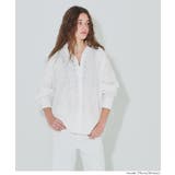 ［White］ | コットンレースビッグサイズシャツ | coca