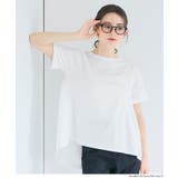 [White] | 後ろギャザー切替Tシャツ | coca