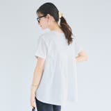後ろギャザー切替Tシャツ | coca | 詳細画像1