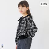 ドッキング肩あきチェックシャツ キッズ | coca | 詳細画像1 