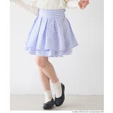 [Lt.Blue] | ギンガムチェックスカート | coca
