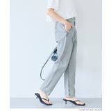 ［Lt.blue］ | 【SUMMER DENIM】サマーデニムハイウエストパンツ | coca