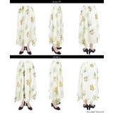 オーガンジーフラワーフレアスカート | coca | 詳細画像13 