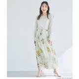 オーガンジーフラワーフレアスカート | coca | 詳細画像6 