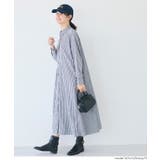 ストライプボリュームシャツワンピース | coca | 詳細画像7