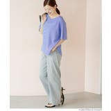 ［Lt.blue］ | 【SUMMER DENIM】ストレッチサマーデニムワイドパンツ | coca