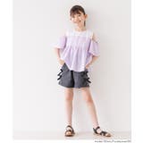 1枚で着映え！ストライプドッキング肩あきブラウス | coca | 詳細画像8 