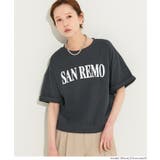 カジュアルに映える、ロゴデザインがポイントのミニ裏毛半袖トップス | coca | 詳細画像15 