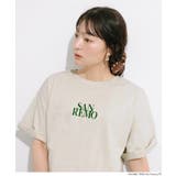 カジュアルに映える、ロゴデザインがポイントのミニ裏毛半袖トップス | coca | 詳細画像19 