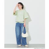 カジュアルに映える、ロゴデザインがポイントのミニ裏毛半袖トップス | coca | 詳細画像23 