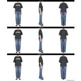 カジュアルに映える、ロゴデザインがポイントのミニ裏毛半袖トップス | coca | 詳細画像25 