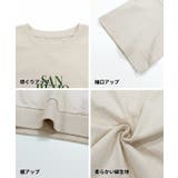 カジュアルに映える、ロゴデザインがポイントのミニ裏毛半袖トップス | coca | 詳細画像26 