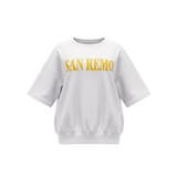 カジュアルに映える、ロゴデザインがポイントのミニ裏毛半袖トップス | coca | 詳細画像4 