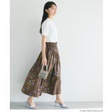 サイドリボンフルーツプリントフレアスカート | coca | 詳細画像4 