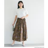 サイドリボンフルーツプリントフレアスカート | coca | 詳細画像8 