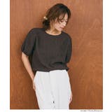 表面感 パフスリーブブラウス | coca | 詳細画像7 