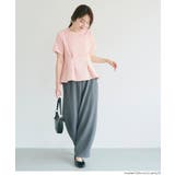 表面感 半袖タックブラウス | coca | 詳細画像12 