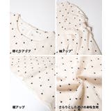 クレープシャーリングドットギャザースリーブトップス | coca | 詳細画像15 