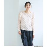 クレープシャーリングドットギャザースリーブトップス | coca | 詳細画像6 