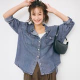 とろみデニムシャツ【西山茉希様着用】 | coca | 詳細画像1 
