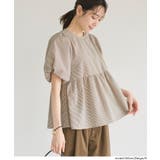サッカーストライプバックリボンブラウス | coca | 詳細画像12 