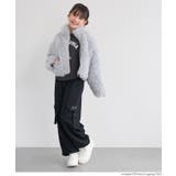 親子お揃いフェイクファーショートジャケット(26-260134201-14) | coca | 詳細画像11