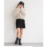 親子お揃いフェイクファーショートジャケット(26-260134201-14) | coca | 詳細画像3