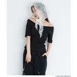 テレコリブオフショルダー半袖トップス | coca | 詳細画像6 