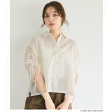 シアー袖シャーリングシャツ | coca | 詳細画像2 