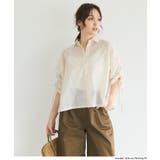シアー袖シャーリングシャツ | coca | 詳細画像3 
