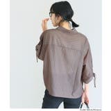 シアー袖シャーリングシャツ | coca | 詳細画像9 