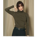 ［Khaki］ | ＼26aw新色登場／軽量ニット タートルネックラウンドヘム【西山茉希様着用】 | coca