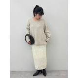 上質さとリラックス感が漂う大人のヤク風Vネックプルオーバーニット | coca | 詳細画像31 