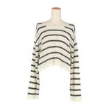 〈26ss新色登場〉ソフトタッチメッシュショートニット | coca | 詳細画像5 