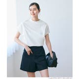 ［White］ | COTTON from the U.S.モックネックTシャツ | coca
